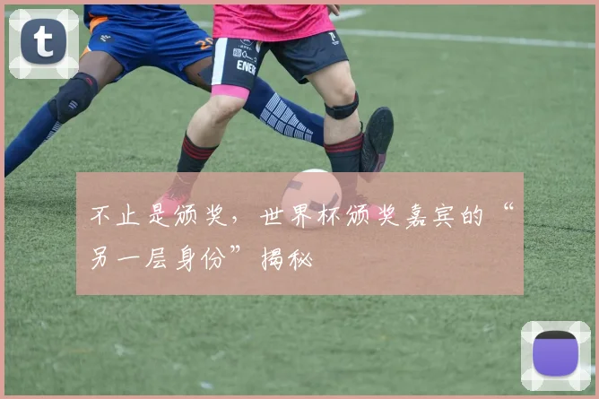 不止是颁奖，世界杯颁奖嘉宾的“另一层身份”揭秘